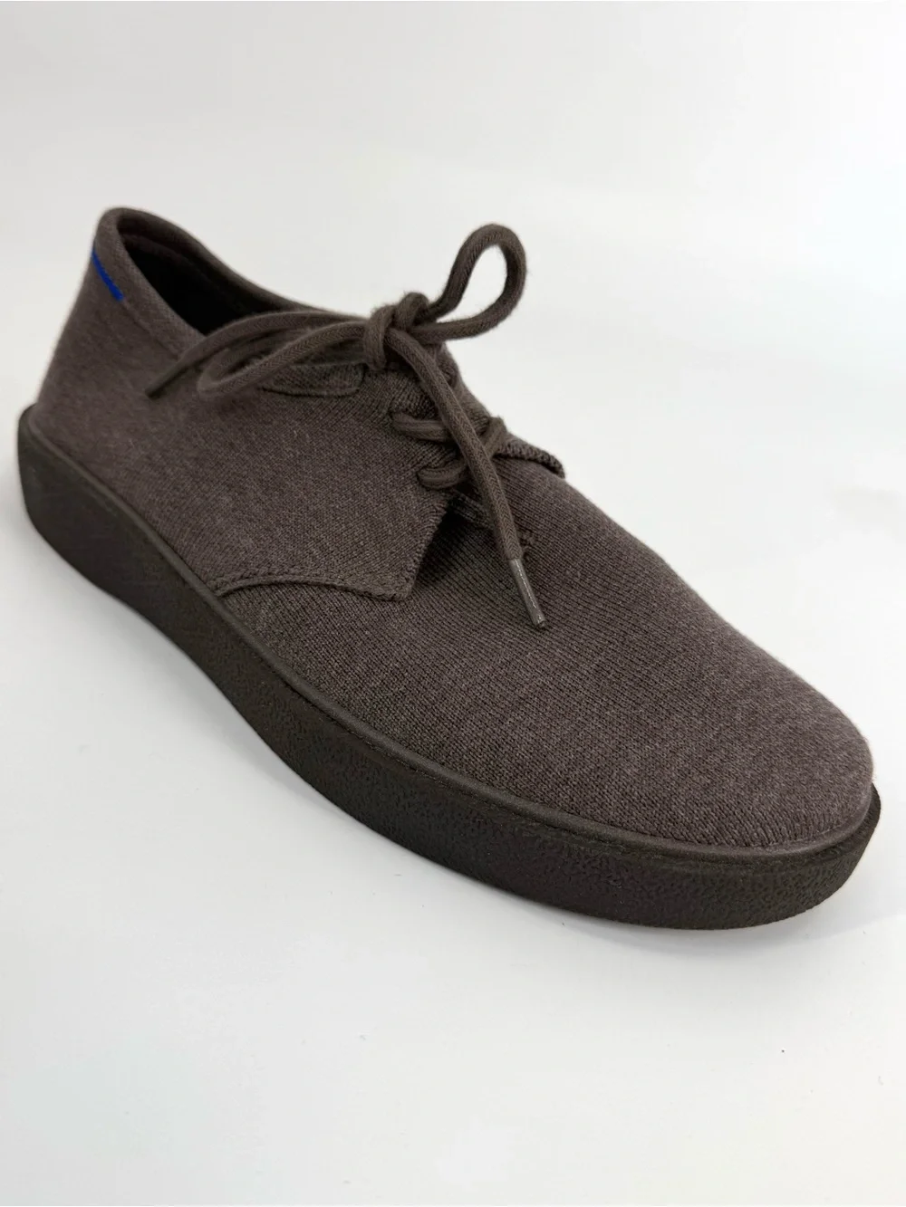 Rothy's Men's Monty Lace-Up Minimalist Loafer Sneaker Timber Brown, Size 11.5